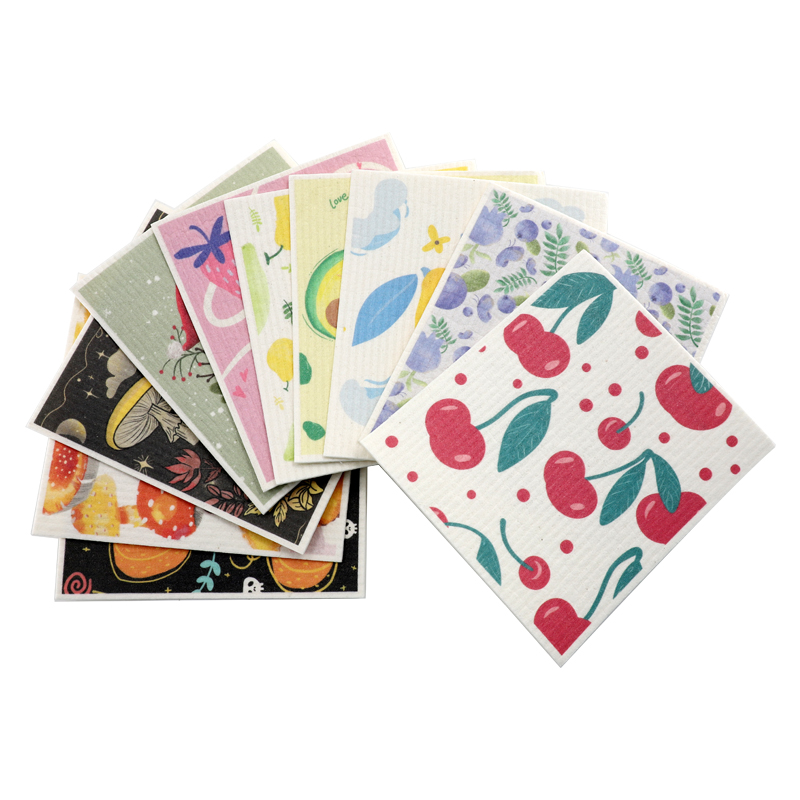 Kain Selulosa Bercetak Tersuai Corak Bercetak Kering dan Basah